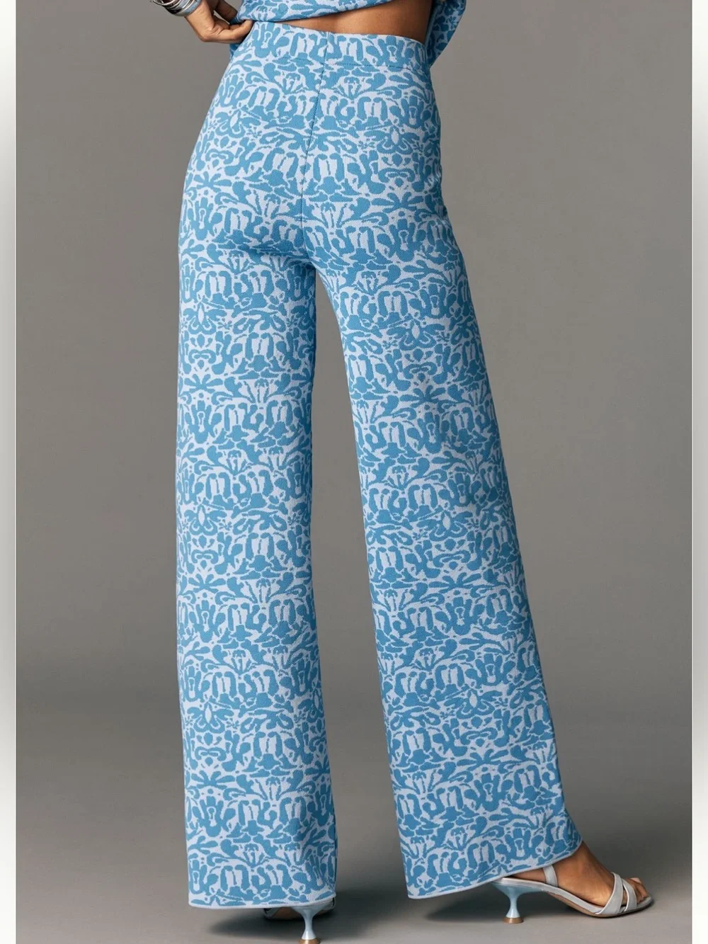 Anthropologie Maeve Jacquard Sweater Pull On Pants NWT - Picture 2 of 9